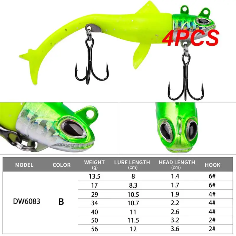 4PCS Fishing Lures T-tail Fish-shaped For Pike 8cm 14g With Hook Spoon Wobble Luya Soft Fake Bait Fishing Accessories Tackle
4PCS Fishing Lures T-tail Fish-shaped For Pike 8cm 14g With Hook Spoon Wobble Luya Soft Fake Bait Fishing Accessories Tackle