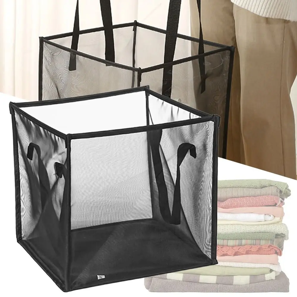 Foldable Storage Hanging Bag Black Space Saving Dirty Clothes Basket Hanging Type Perspective Hanging Storage Basket Home
Foldable Storage Hanging Bag Black Space Saving Dirty Clothes Basket Hanging Type Perspective Hanging Storage Basket Home