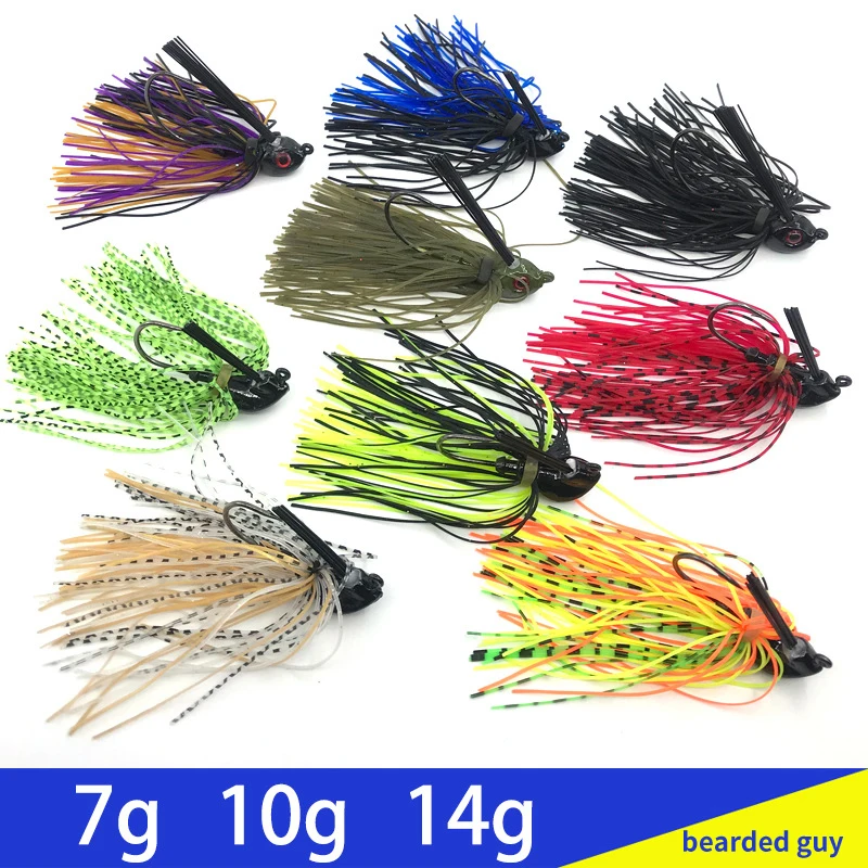 Jig Lure Spinner Bait 7g 10g 14g Skirt Beard Fishing Lures Rubber Jig Buzzbait Swim Jig Head For Bass Pike Wobbler Fishing Hooks
Jig Lure Spinner Bait 7g 10g 14g Skirt Beard Fishing Lures Rubber Jig Buzzbait Swim Jig Head For Bass Pike Wobbler Fishing Hooks