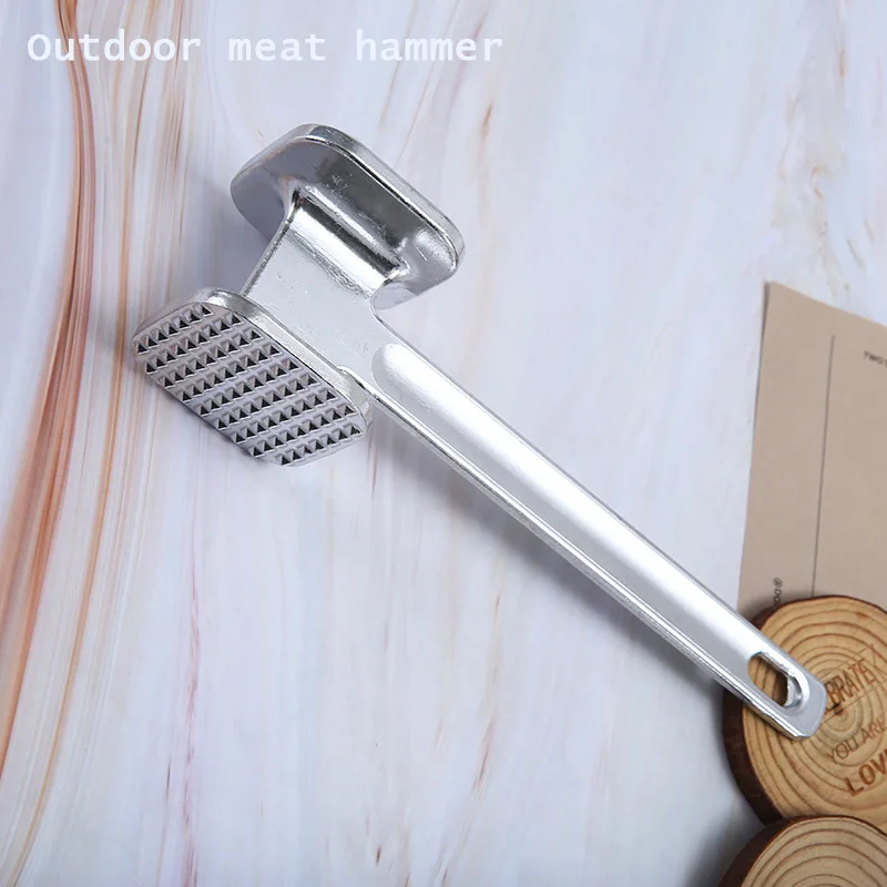 1pc Outdoor Aluminum Alloy Meat Hammer Camping Loose Meat Hammer Household Picnic Tender Meat Hammer 
1pc Outdoor Aluminum Alloy Meat Hammer Camping Loose Meat Hammer Household Picnic Tender Meat Hammer