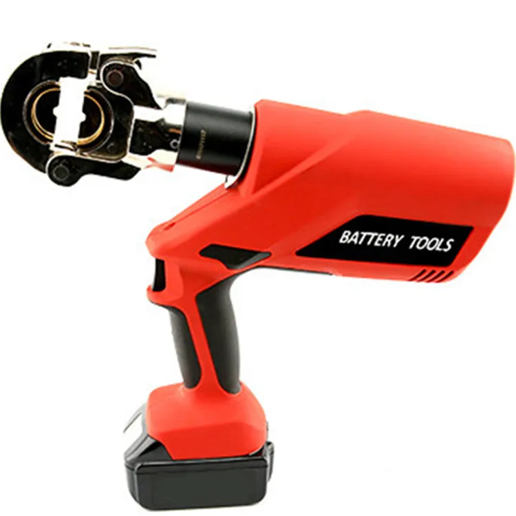 Portable Lithium Battery Electrical Powered Charging Type Hydraulic Crimping Pliers
Portable Lithium Battery Electrical Powered Charging Type Hydraulic Crimping Pliers