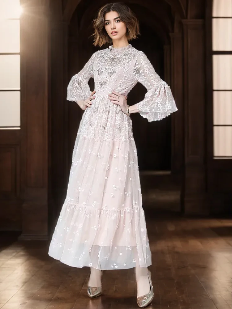 Designer Dresses New Ladies Elegant Party Dress High Quality Embroidery Beading Extravagant Sexy Sweet Casual Fashion Long Dress
Designer Dresses New Ladies Elegant Party Dress High Quality Embroidery Beading Extravagant Sexy Sweet Casual Fashion Long Dress