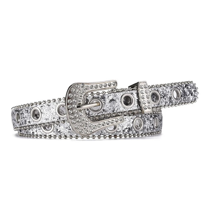 Women'S Rhinestone Decorated Waistband Fashionable and Shiny Punk Jeans Waistband Needle Buckle Waistband Street Party
Women'S Rhinestone Decorated Waistband Fashionable and Shiny Punk Jeans Waistband Needle Buckle Waistband Street Party