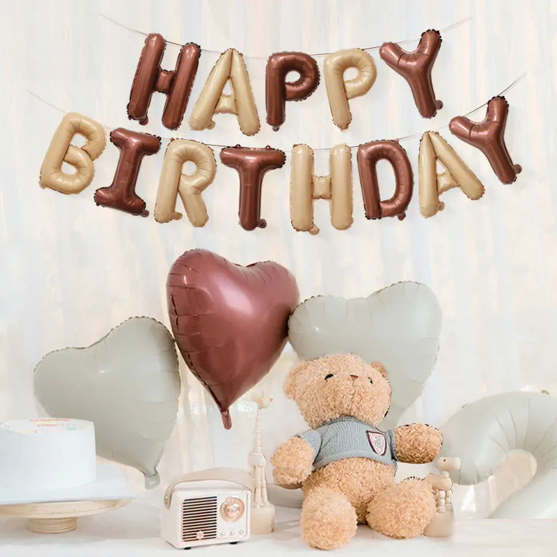 1set Caramel Colour Happy Birthday Foil Letter Balloon for Adult Kids Birthday Party Banner Decoration Baby Shower DIY Supplies
1set Caramel Colour Happy Birthday Foil Letter Balloon for Adult Kids Birthday Party Banner Decoration Baby Shower DIY Supplies
