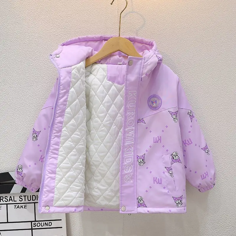 Cute Sanrio Children Coat Kuromi Accessories Kawaii Beauty Cartoon Anime Autumn and Winter Cotton Jacket Tops Toys for Girl Gift
Cute Sanrio Children Coat Kuromi Accessories Kawaii Beauty Cartoon Anime Autumn and Winter Cotton Jacket Tops Toys for Girl Gift