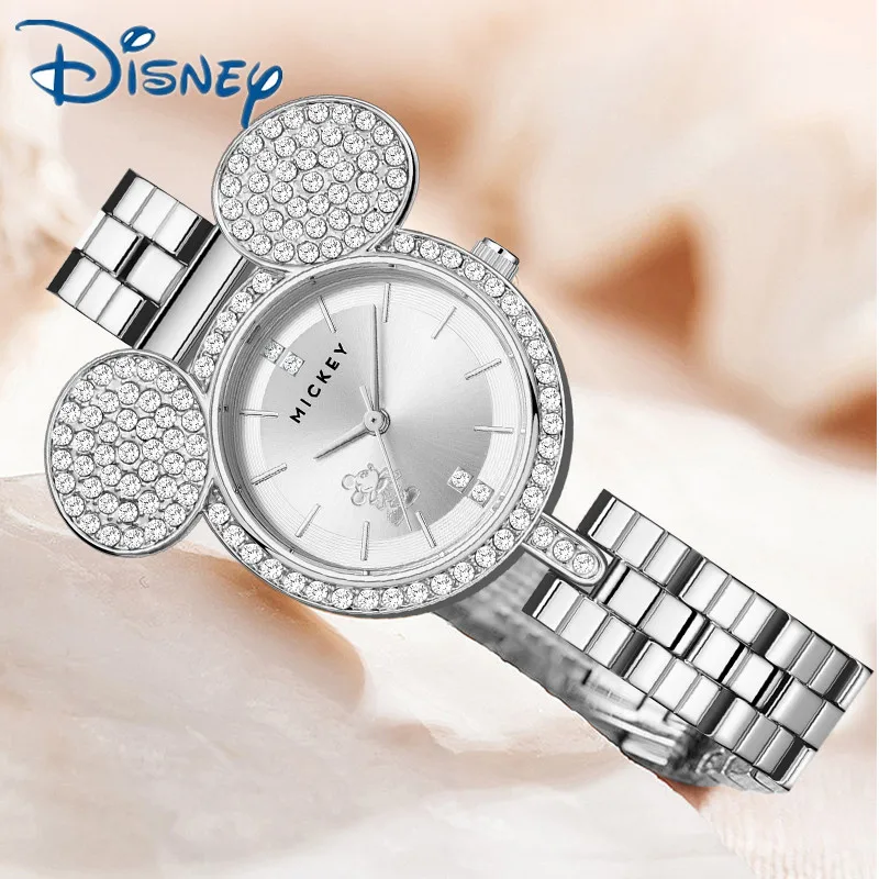 

Disney For Women Watch Mickey Mouse Toodles Cartoon Bling Rhinstone Lady Fashion Quartz Wristwatch 2024 New Female Reloj Hombre