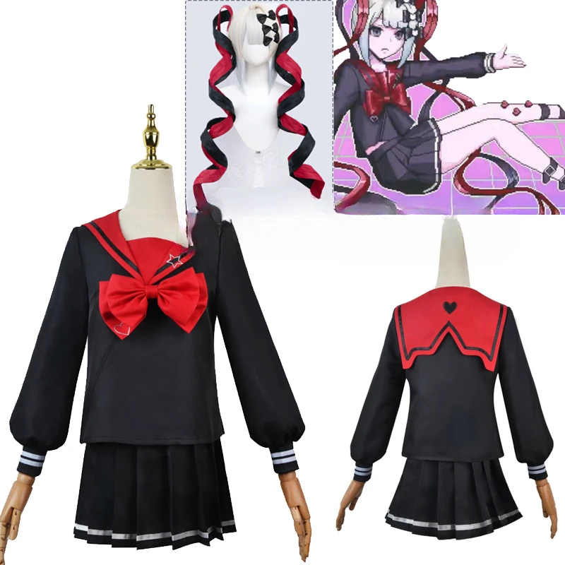 Needy Girl Overdose Black JK Cosplay Costume Wig Game Needy Girl Overdose Cosplay KAngel Black School Uniform Skirt Jirai kei
Needy Girl Overdose Black JK Cosplay Costume Wig Game Needy Girl Overdose Cosplay KAngel Black School Uniform Skirt Jirai kei