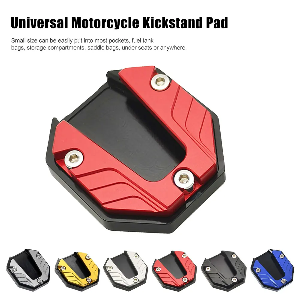 Universal Motorcycle Kickstand Pad Plast Aluminum Alloy Side Stand Pad Support For Soft Ground Grass Hot Pavement Tile Garage
Universal Motorcycle Kickstand Pad Plast Aluminum Alloy Side Stand Pad Support For Soft Ground Grass Hot Pavement Tile Garage