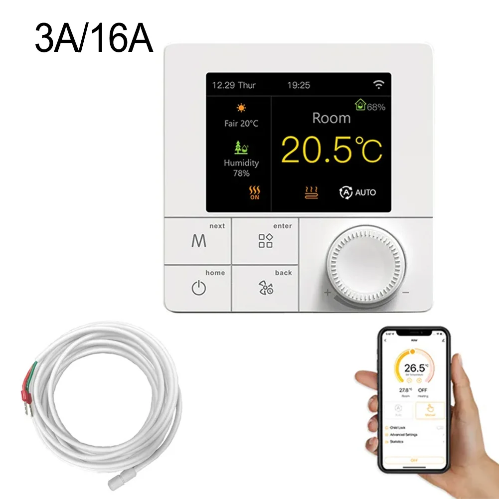 Smart Floor Heating Thermostat For Tuya WiFi Electric Floor Heating Water Gas Boiler Thermostat Temperature Controller
Smart Floor Heating Thermostat For Tuya WiFi Electric Floor Heating Water Gas Boiler Thermostat Temperature Controller