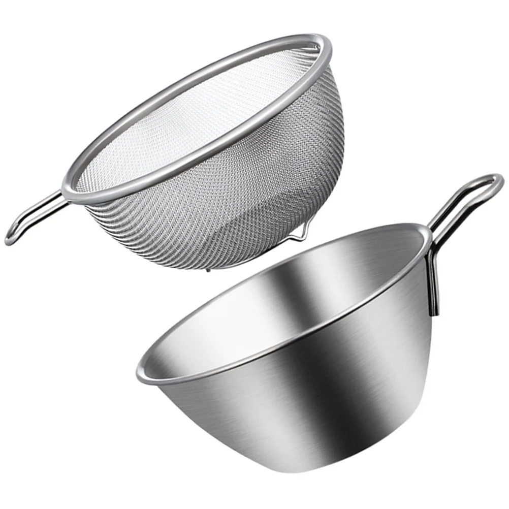 Stainless Steel Colander Bowl Handle 15Cm Rice Washing Bowl Colander Fine Mesh Strainers
Stainless Steel Colander Bowl Handle 15Cm Rice Washing Bowl Colander Fine Mesh Strainers