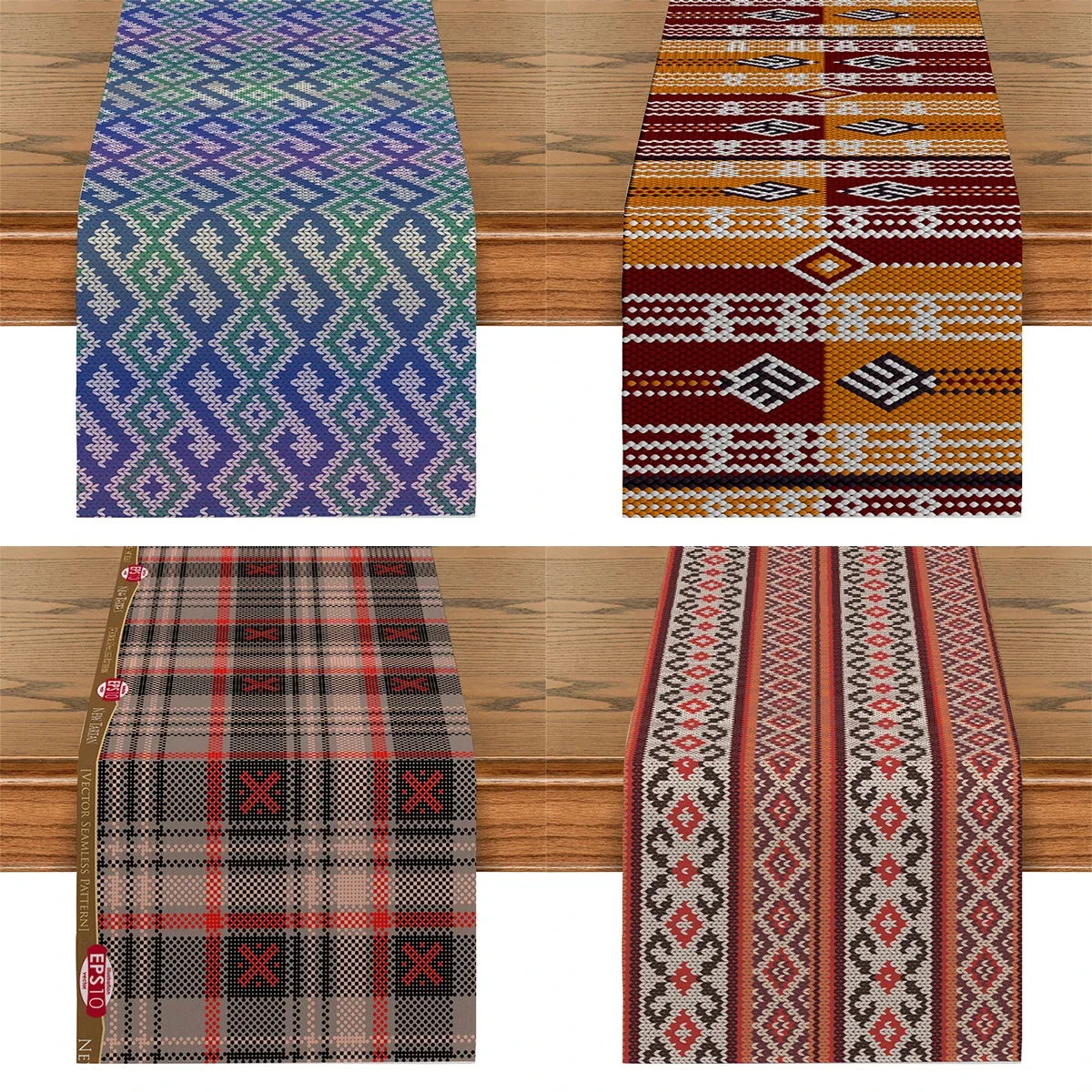 Elegant Geometric Pattern Table Flag Grid Symmetrical Floral Table Runner Home Kitchen Living Room Holiday Party Tables Decor
Elegant Geometric Pattern Table Flag Grid Symmetrical Floral Table Runner Home Kitchen Living Room Holiday Party Tables Decor