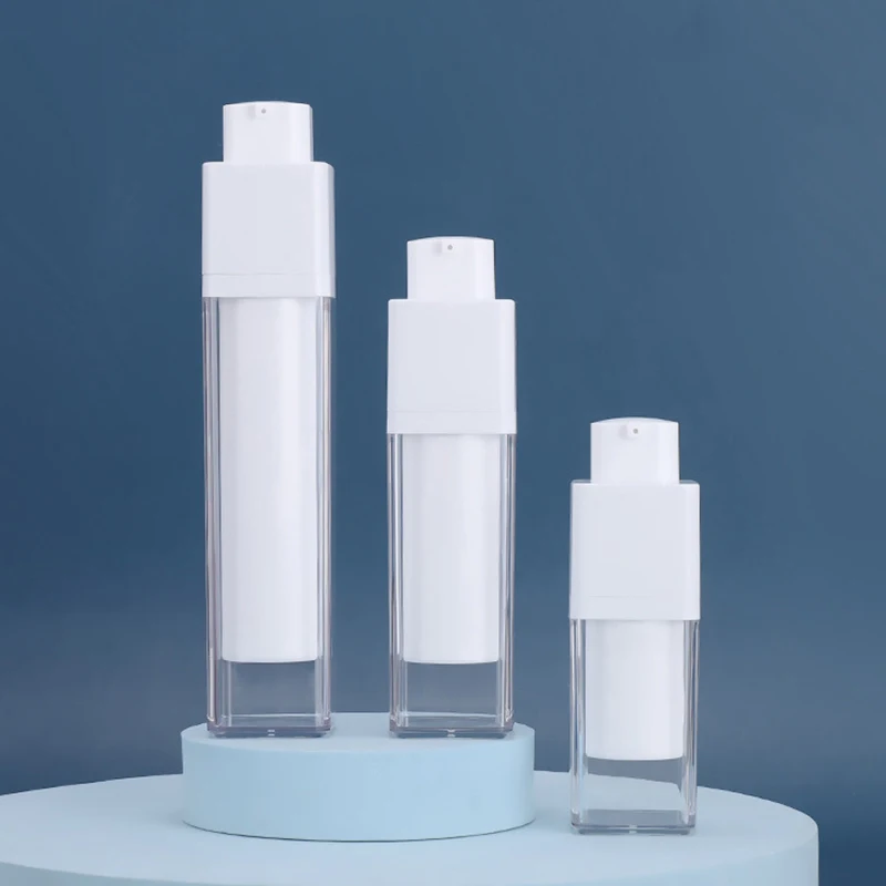 

15-50ml Airless Spray Bottle Travel Cosmetic Container Refillable Cream Lotion Jar Pump Empty Vacuum Spray Bottle Water Bottle