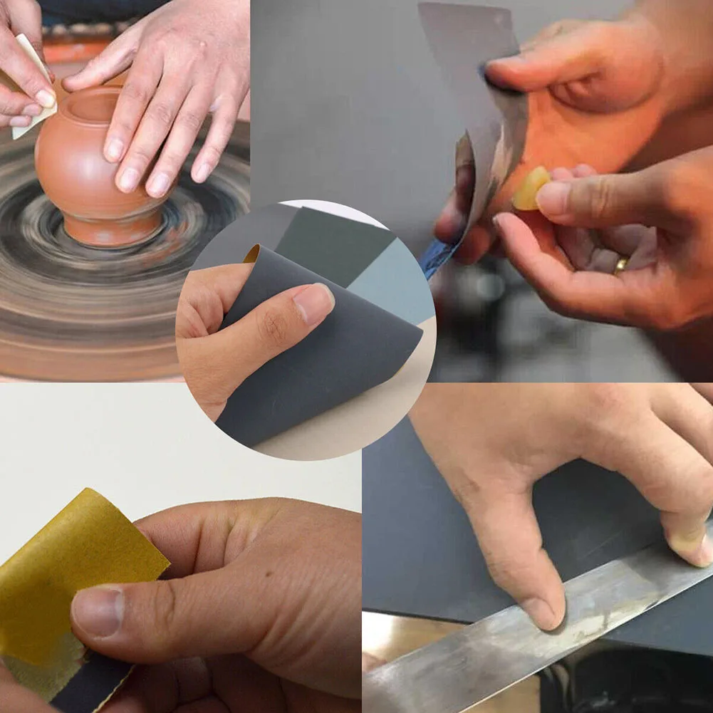 5pcs Wet Dry Sandpaper Sanding Sheets 2000/2500/3000/5000/7000Grit Sand Paper For Automotive Wood Sanding Car Metal Polishing
5pcs Wet Dry Sandpaper Sanding Sheets 2000/2500/3000/5000/7000Grit Sand Paper For Automotive Wood Sanding Car Metal Polishing