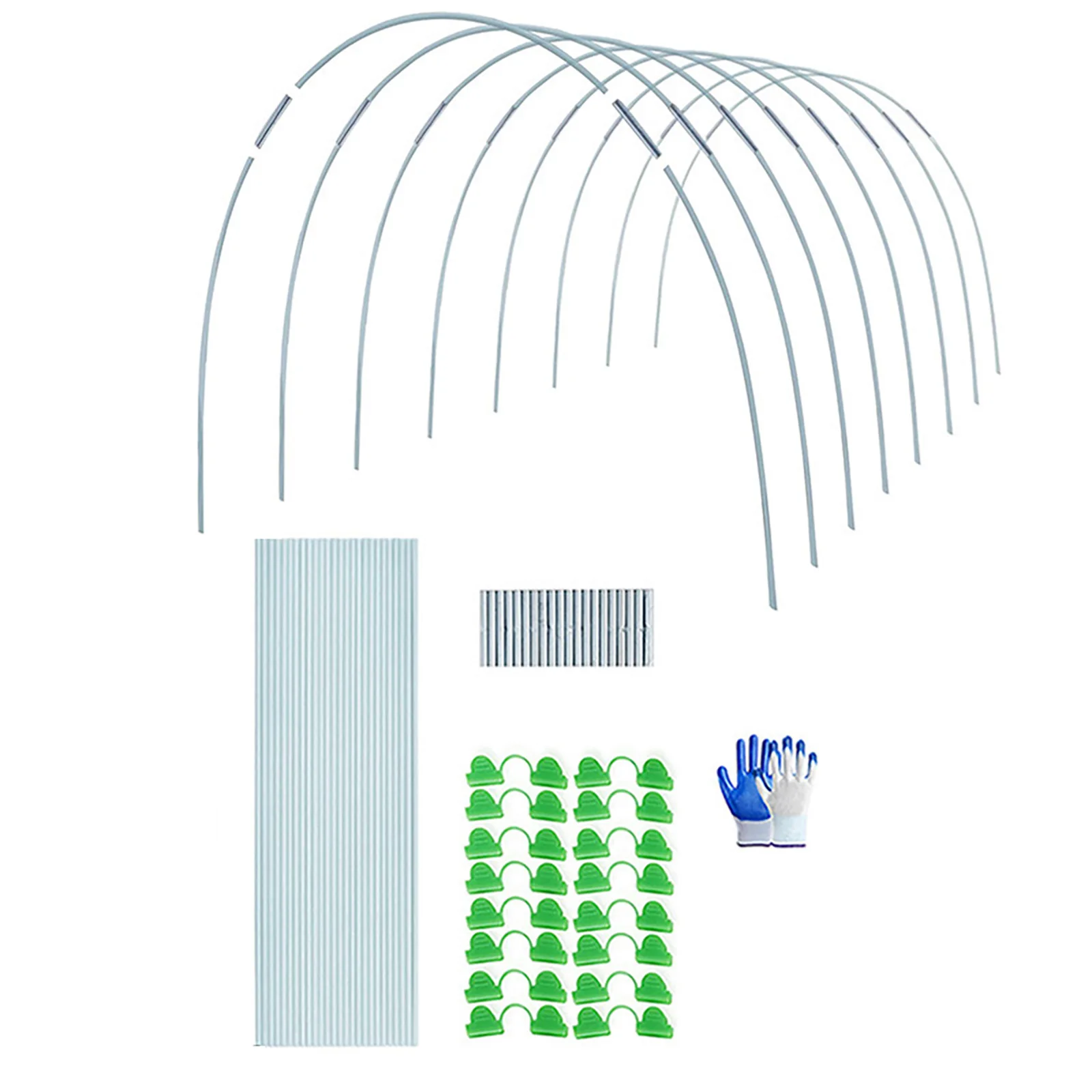 Greenhouse Hoops Frame Tunnel Kit Detachable Garden Hoops Rust-Free Fiberglass Support Portable Durable Planting Support Frame
Greenhouse Hoops Frame Tunnel Kit Detachable Garden Hoops Rust-Free Fiberglass Support Portable Durable Planting Support Frame