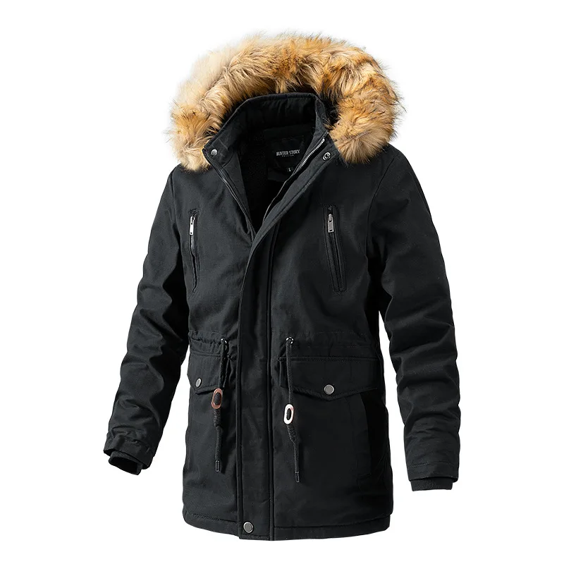 Winter Motorcycle Riding Charge Coat Casual Water Wash Plush Thickened Men's Long Coat Winter Jacket Windproof Warm Insulation
Winter Motorcycle Riding Charge Coat Casual Water Wash Plush Thickened Men's Long Coat Winter Jacket Windproof Warm Insulation