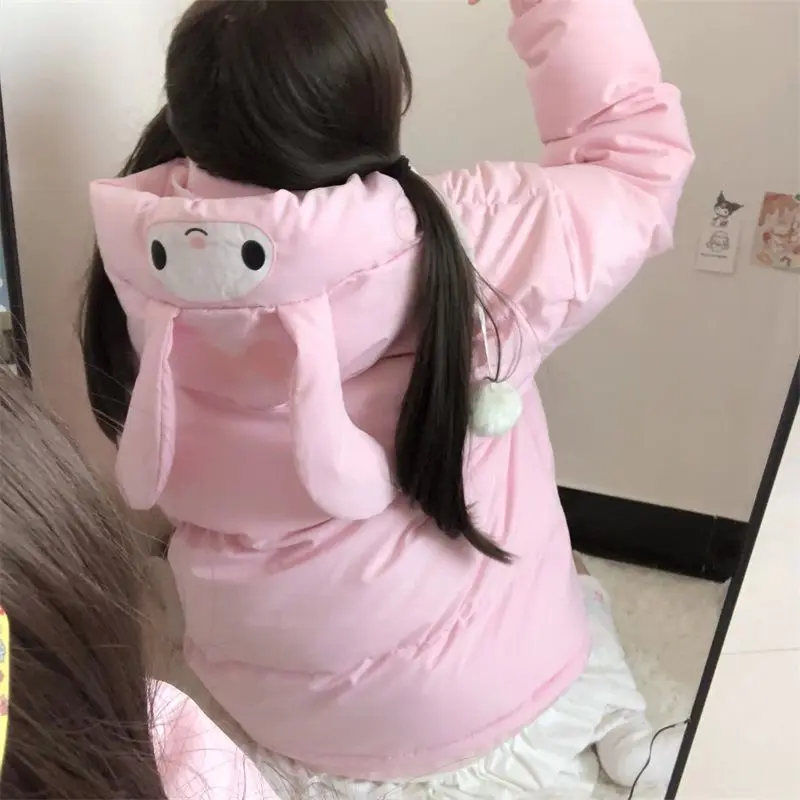 Kawaii Cartoon Sanrios Winter Cotton Coat Cinnamoroll Cute All-Match Hooded Coat Keep Warm Thicken Anime Student Girl Gift
Kawaii Cartoon Sanrios Winter Cotton Coat Cinnamoroll Cute All-Match Hooded Coat Keep Warm Thicken Anime Student Girl Gift