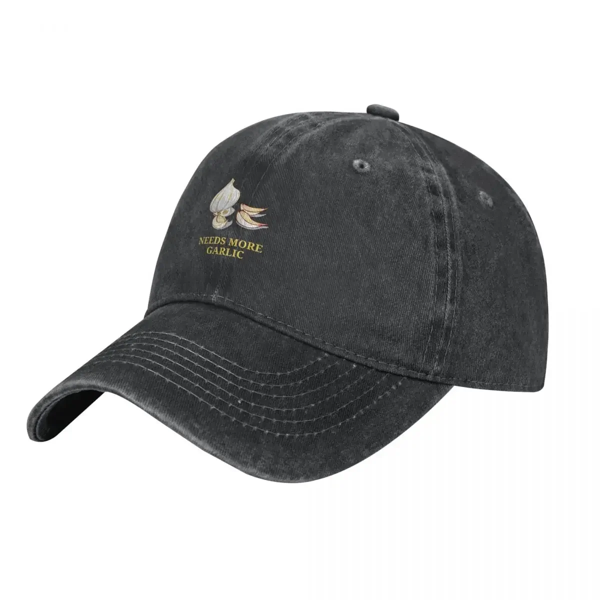 

Needs More Garlic Cowboy Hat Trucker Cap Brand Man cap Sun Cap Golf Men Women's