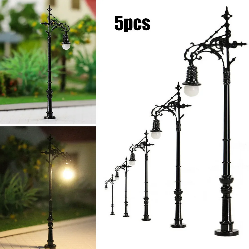 5 Pcs Model Railway LED Street Light N Gauge Lamp 1: 160 Street Lamp LED Light Model Train Model Lamps Building Layout
5 Pcs Model Railway LED Street Light N Gauge Lamp 1: 160 Street Lamp LED Light Model Train Model Lamps Building Layout