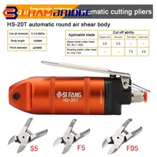 HS-20 Pneumatic shears Pneumatic Scissors Air Crimping Plier Crimper Cutter Copper Iron Metal Wire Cutter S5/F5/FD5 Scissor Head
HS-20 Pneumatic shears Pneumatic Scissors Air Crimping Plier Crimper Cutter Copper Iron Metal Wire Cutter S5/F5/FD5 Scissor Head