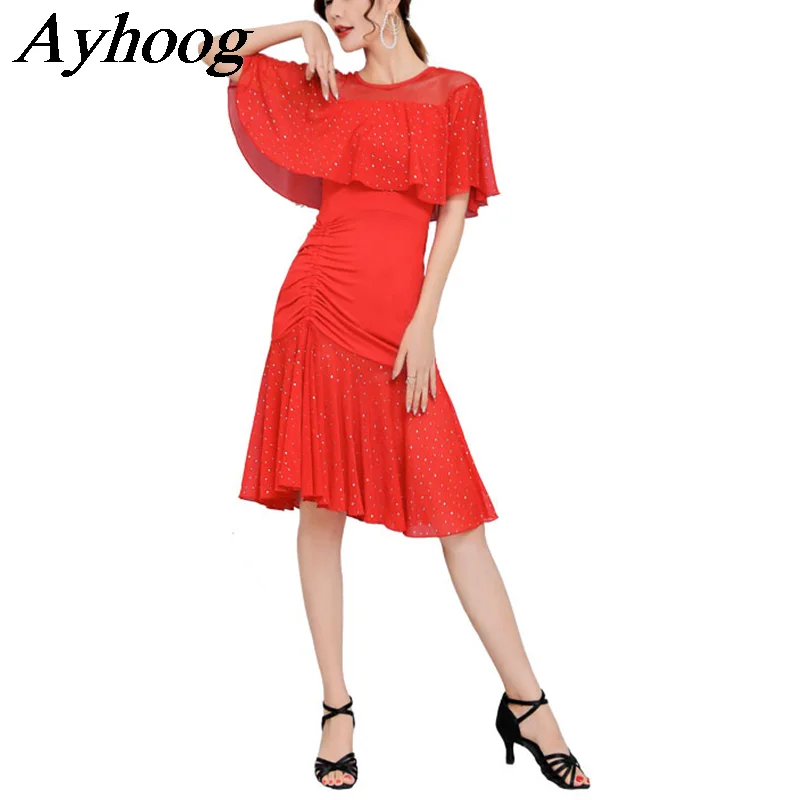 Sexy Sequins Latin Dance Dress Women Ballroom Latin Dress Ladies Adult Elegant Dance Performance Clothes Professional Latin Wear
Sexy Sequins Latin Dance Dress Women Ballroom Latin Dress Ladies Adult Elegant Dance Performance Clothes Professional Latin Wear