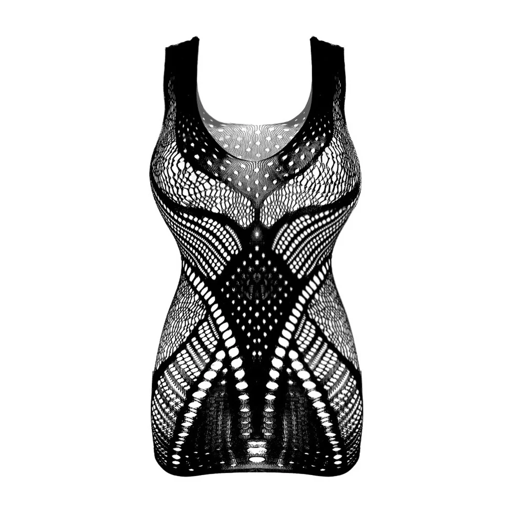 Women Sexy Hollow Out Mesh Dress Fishnet Erotic Lingerie Bodycon Short Dress Female See-Though Nightwear Transparent Sleepwear
Women Sexy Hollow Out Mesh Dress Fishnet Erotic Lingerie Bodycon Short Dress Female See-Though Nightwear Transparent Sleepwear