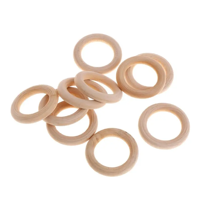 

10Pcs Wooden Rings to Paint Bird Chewing Toy Bird Toy Accessories Parrot Chew Blocks for Parakeets Cockatiels New Dropship