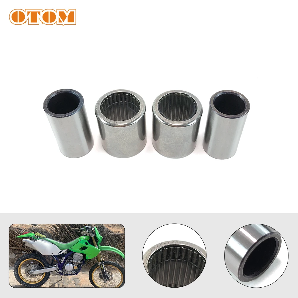 

OTOM Motorcycle Swing Arm Bushing Needle Roller Bearing Kit For KAWASAKI KLX250R KLX300 KX125 KX250 KX500 42036-1064 92046-1128