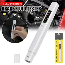 New Brake Fluid Tester 5 LED Oil Quality Check Pen Brake Fluid Liquid Tester for DOT3/DOT4/DOT5 Car Diagnostic Tool Herramientas
New Brake Fluid Tester 5 LED Oil Quality Check Pen Brake Fluid Liquid Tester for DOT3/DOT4/DOT5 Car Diagnostic Tool Herramientas