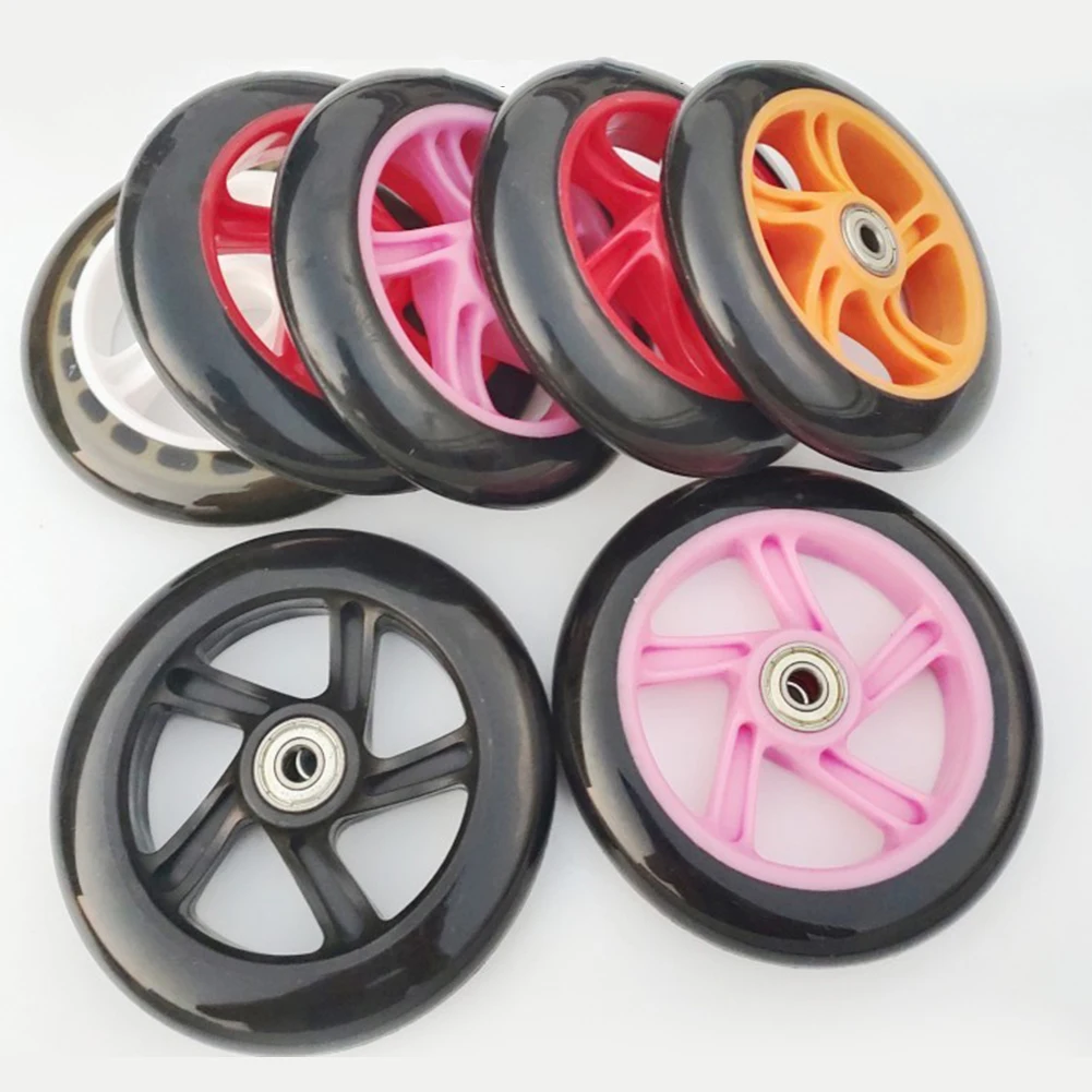 2pcs/set Scooter Wheel 5 Inch Universal Wheels Wheelchair Front Wheels Bearing 125mm No-Slip PU Wheel Children's Scooter Parts
2pcs/set Scooter Wheel 5 Inch Universal Wheels Wheelchair Front Wheels Bearing 125mm No-Slip PU Wheel Children's Scooter Parts