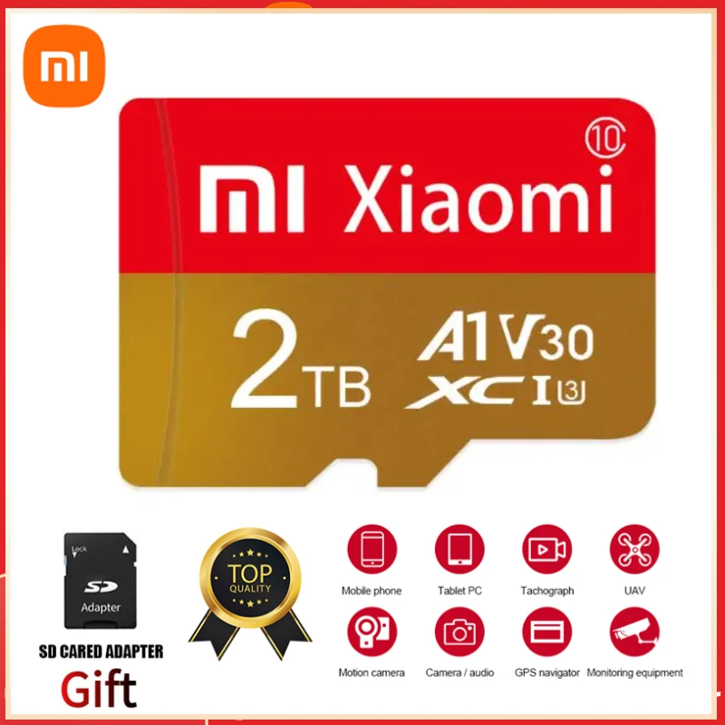 

Карта памяти Xiaomi Micro TF SD, 512 ГБ, 256 ГБ, 128 ГБ, карта памяти SD, класс флэш-памяти 10, 1 ТБ, стандартная мини SD TF карта с адаптером для Nintendo Switch