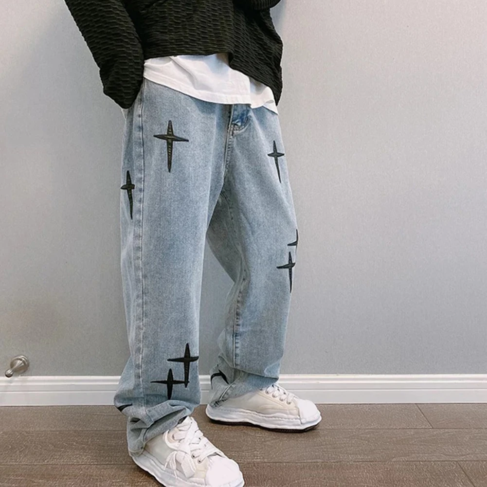 Trousers Pants Club Daily Holiday Wide Leg Pants Fitting Korean Loose Men Prints Jeans Straight Tube Streetwear
Trousers Pants Club Daily Holiday Wide Leg Pants Fitting Korean Loose Men Prints Jeans Straight Tube Streetwear