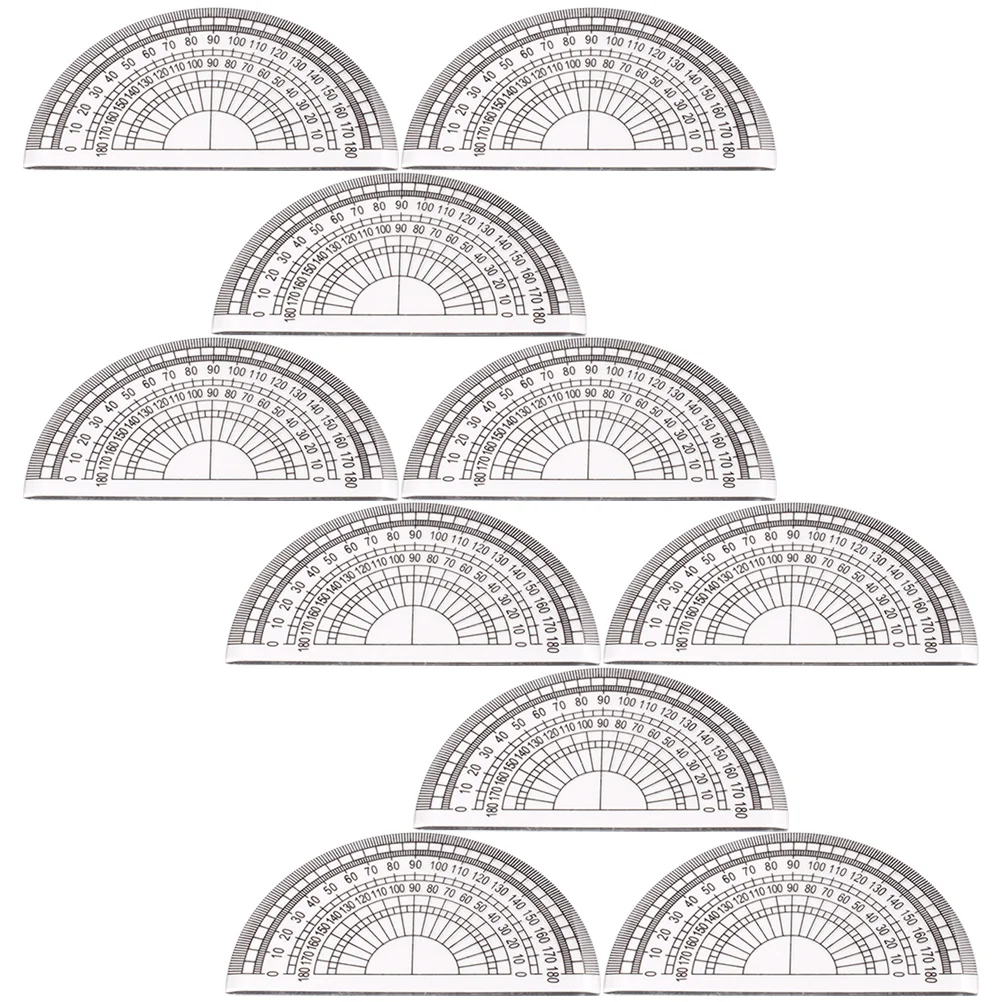 10 Pcs Protractor Portable Small Math Geometry Plastic Students Supplies for Measuring
10 Pcs Protractor Portable Small Math Geometry Plastic Students Supplies for Measuring