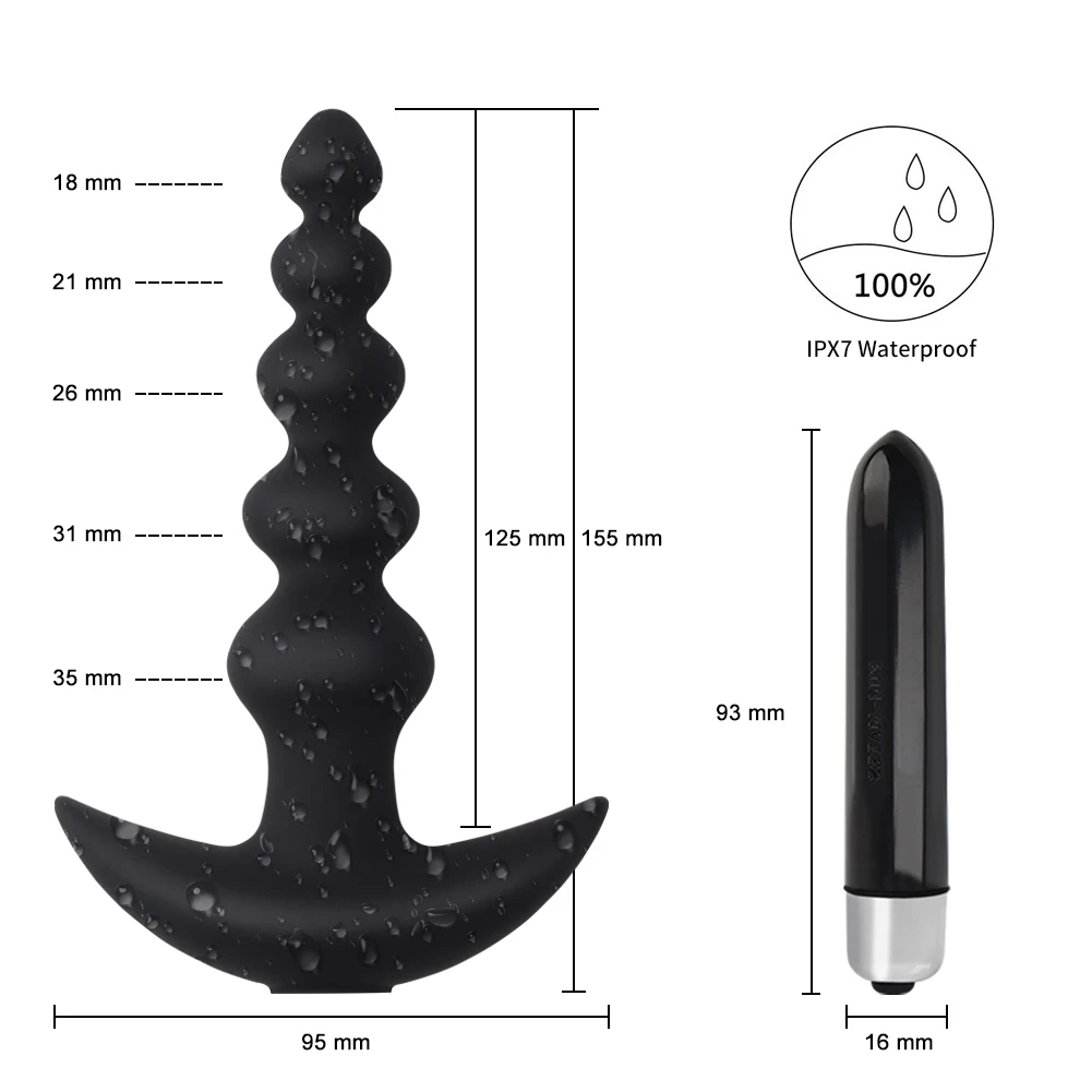 Male Prostate Massager Anal Plugs Vibrator Silicone Butt Plug For Men buttplug Delay Ejaculation Ring Vibrators Sex Toys For Men 38