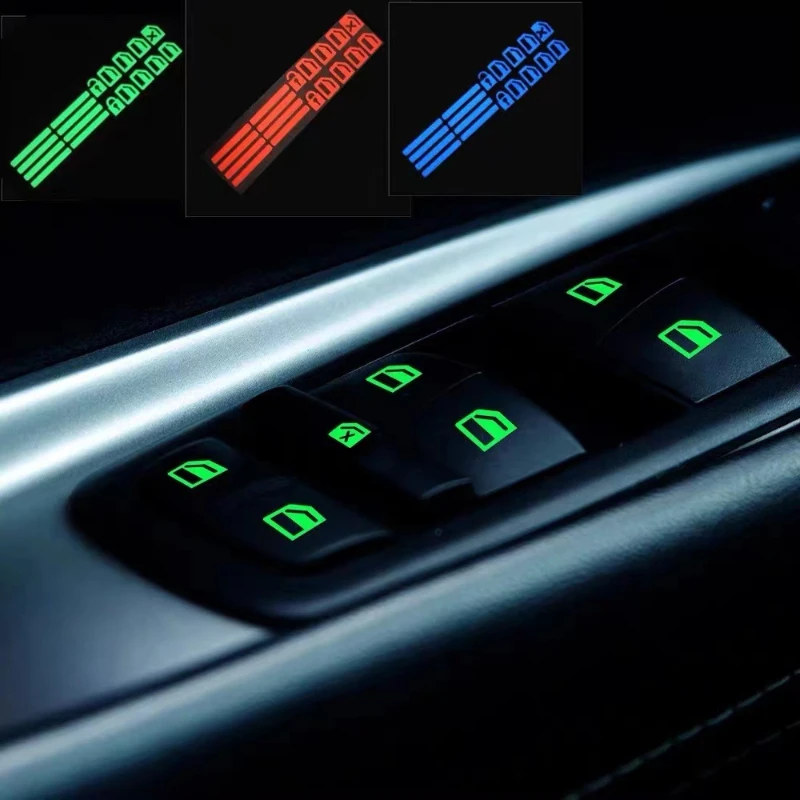 Car Window Lifte Night Switch Interior Stickers Car Window Button Luminous Sticker Door Fluorescent Decals Auto Accessories
Car Window Lifte Night Switch Interior Stickers Car Window Button Luminous Sticker Door Fluorescent Decals Auto Accessories