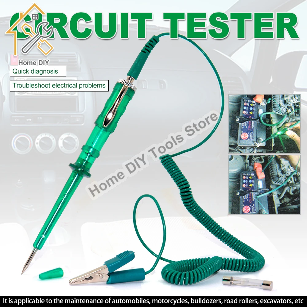 Hot Selling Car Circuit Tester Pen DC 6V 12V 24V Voltage Auto Vehicle Gauge Test Light Universally Car Circuit Tester Pen
Hot Selling Car Circuit Tester Pen DC 6V 12V 24V Voltage Auto Vehicle Gauge Test Light Universally Car Circuit Tester Pen