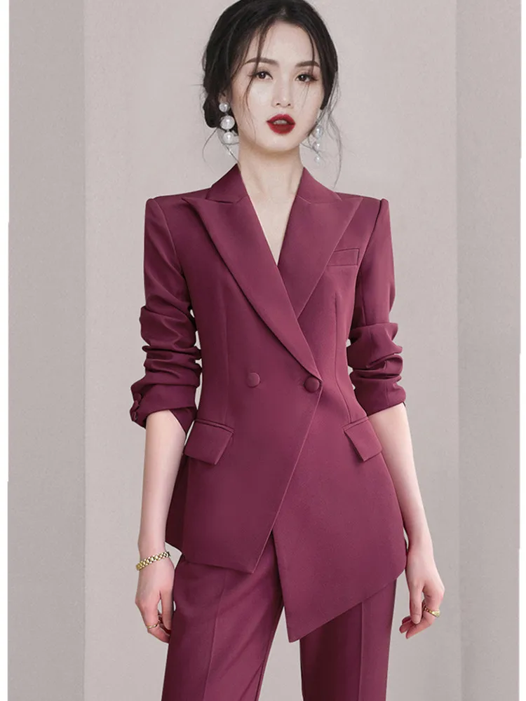 SMTHMA New Autumn Irregular Design Office Blazers Coat Sets Women High-Quality Pants Two Piece Set Female Clothing
SMTHMA New Autumn Irregular Design Office Blazers Coat Sets Women High-Quality Pants Two Piece Set Female Clothing