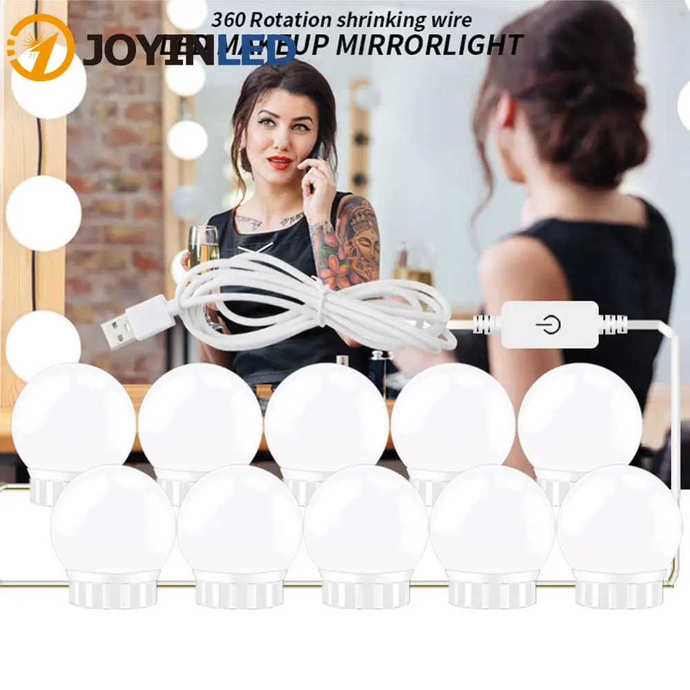 Makeup Mirror LED Light Bulbs Vanity Lights USB Bathroom Dressing Table Lighting Dimmable LED Vanity Light For Mirror Light
Makeup Mirror LED Light Bulbs Vanity Lights USB Bathroom Dressing Table Lighting Dimmable LED Vanity Light For Mirror Light