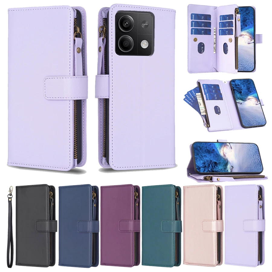 Wallet With Safety Rope Multifunctional Zipper Flap Leather Cover For Xiaomi Redmi Note 13 Pro Plus 12S 11S 10S 10 5G 9S Case
Wallet With Safety Rope Multifunctional Zipper Flap Leather Cover For Xiaomi Redmi Note 13 Pro Plus 12S 11S 10S 10 5G 9S Case