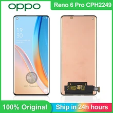 6.55 ''Original Pour Oppo Reno6 Pro 5G LCD Écran Tactile Remplacement de Numériseur Pour Reno 6 Pro LCD PEPM00, CPH2249=