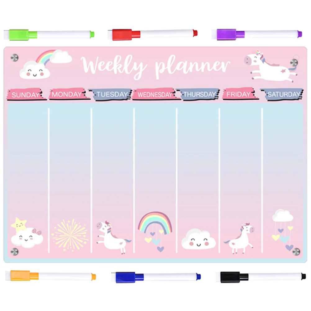 1 Set Dry Erase Planner Board Magnetic Dry Erase Board Magnetic Acrylic Fridge Board
1 Set Dry Erase Planner Board Magnetic Dry Erase Board Magnetic Acrylic Fridge Board