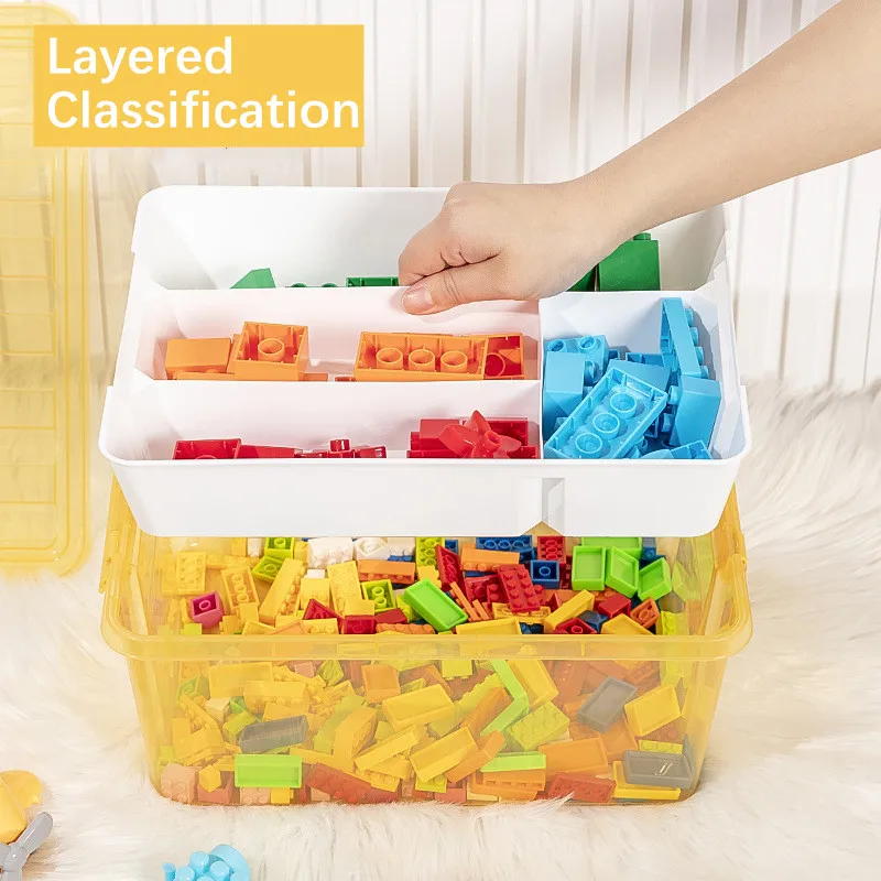 Block Type Children's Toy Storage Box Storage Box with Parts Small Particle Sorting Transparent Organizer Plastic Transparen 
Block Type Children's Toy Storage Box Storage Box with Parts Small Particle Sorting Transparent Organizer Plastic Transparen