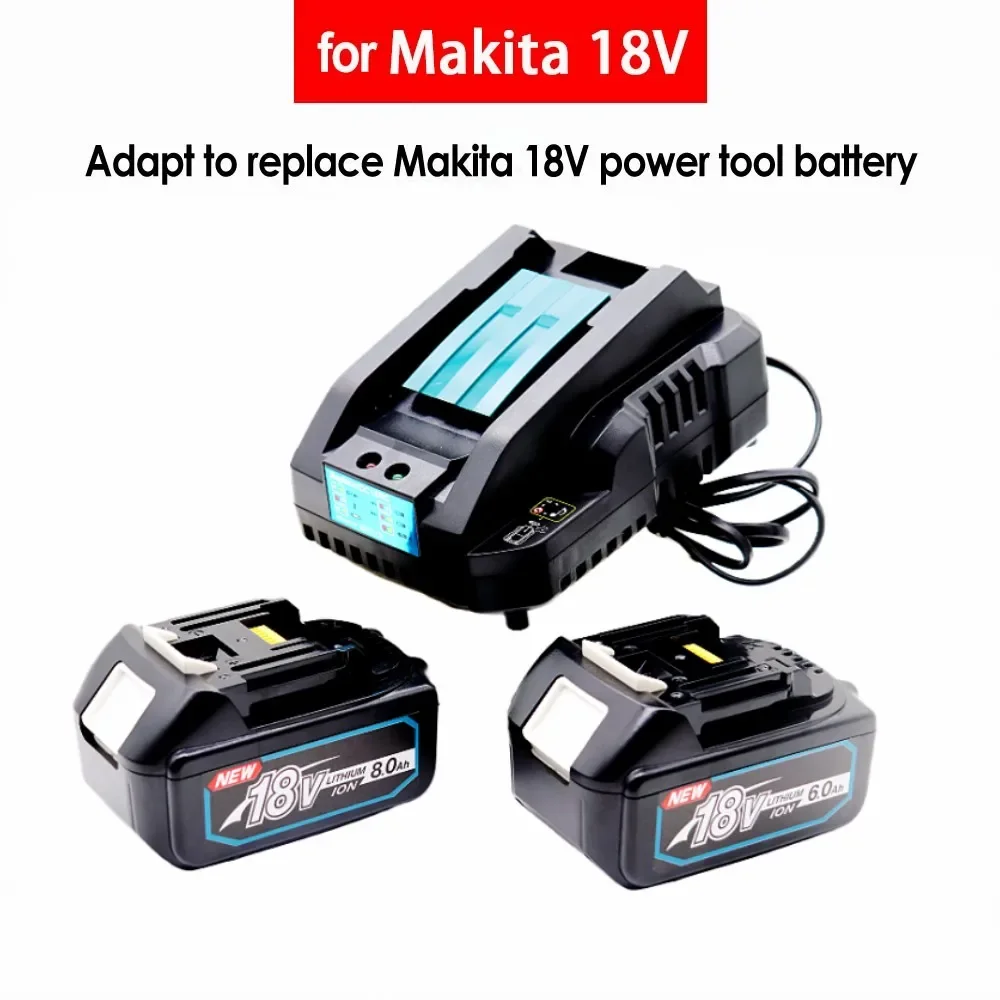

Power Tools Rechargeable Battery 18V 6000mAh for Makita LXT/BL/XPT BL1860 BL1850 BL1840 BL1830 Replacement 18650 Lithium Battery
