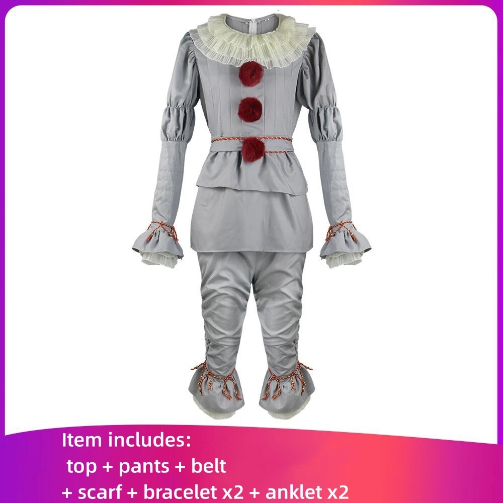 Halloween Joker Costumes Cosplay Terror Clown Clothes Circus Makeup Ball Costumes Carnival party Role Play Adult Child Clothing
Halloween Joker Costumes Cosplay Terror Clown Clothes Circus Makeup Ball Costumes Carnival party Role Play Adult Child Clothing