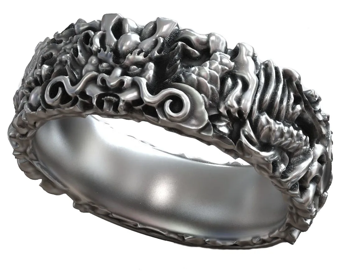 Amanojaku Dragon Japanese Evil Spirit Traditional Pattern Band 925 Solid Sterling Silver Ring
Amanojaku Dragon Japanese Evil Spirit Traditional Pattern Band 925 Solid Sterling Silver Ring