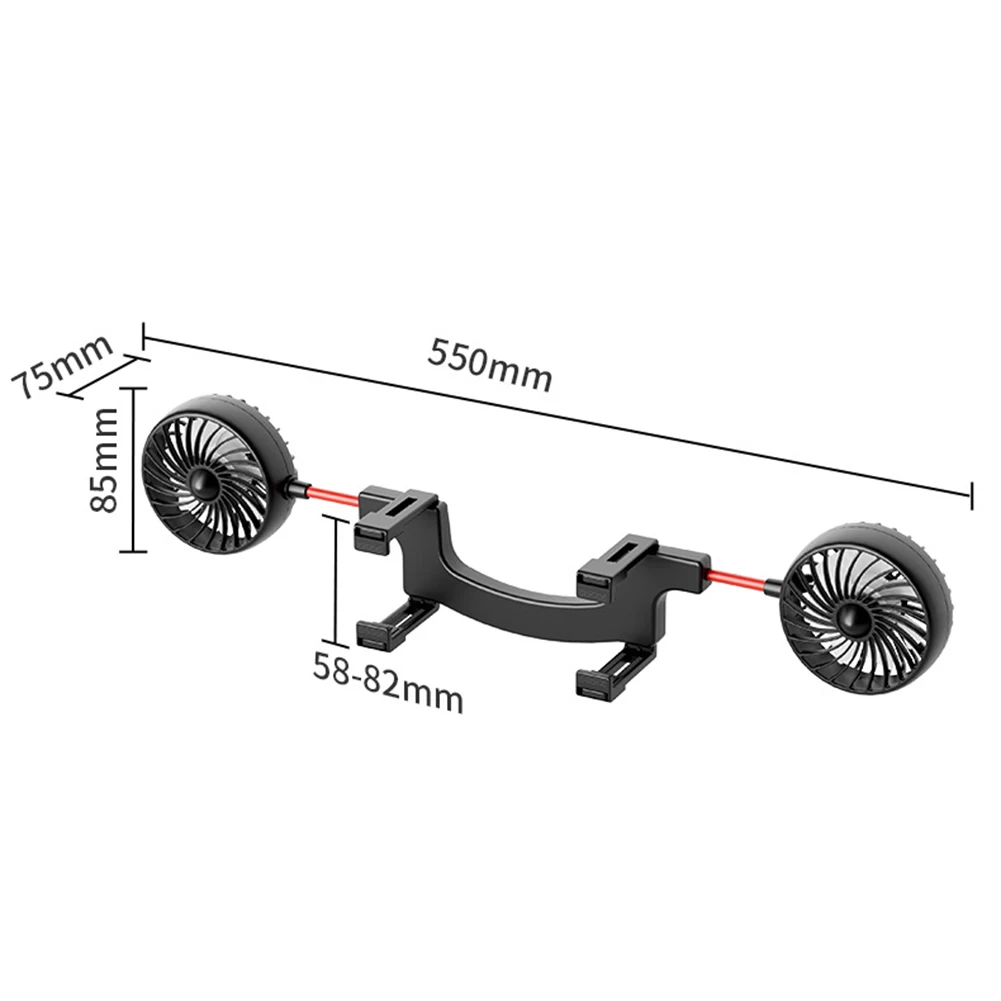Car Fan Car Rearview Mirror Dual Head Fan Car Cooling Fan USB 360 Degrees Adjustable Switches With 3-Speed Adjustment
Car Fan Car Rearview Mirror Dual Head Fan Car Cooling Fan USB 360 Degrees Adjustable Switches With 3-Speed Adjustment