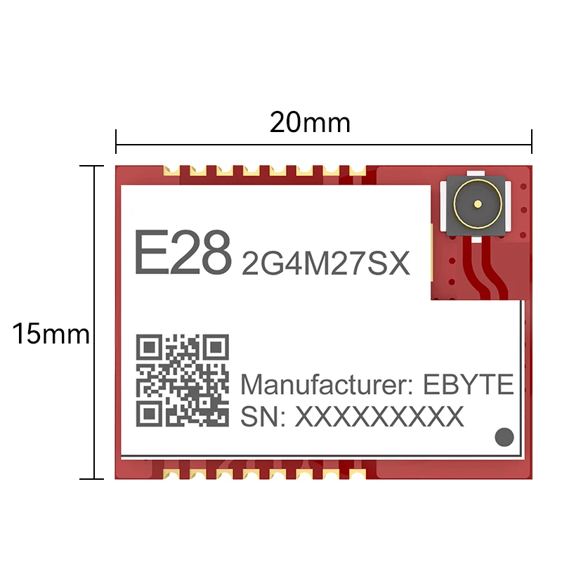 LoRa SX1280 PA+LAN 27dBm 2.4GHz SPI Wireless RF Module 8KM Long Distance E28-2G4T27SX Transmitter IPEX Hole Smart Home
LoRa SX1280 PA+LAN 27dBm 2.4GHz SPI Wireless RF Module 8KM Long Distance E28-2G4T27SX Transmitter IPEX Hole Smart Home