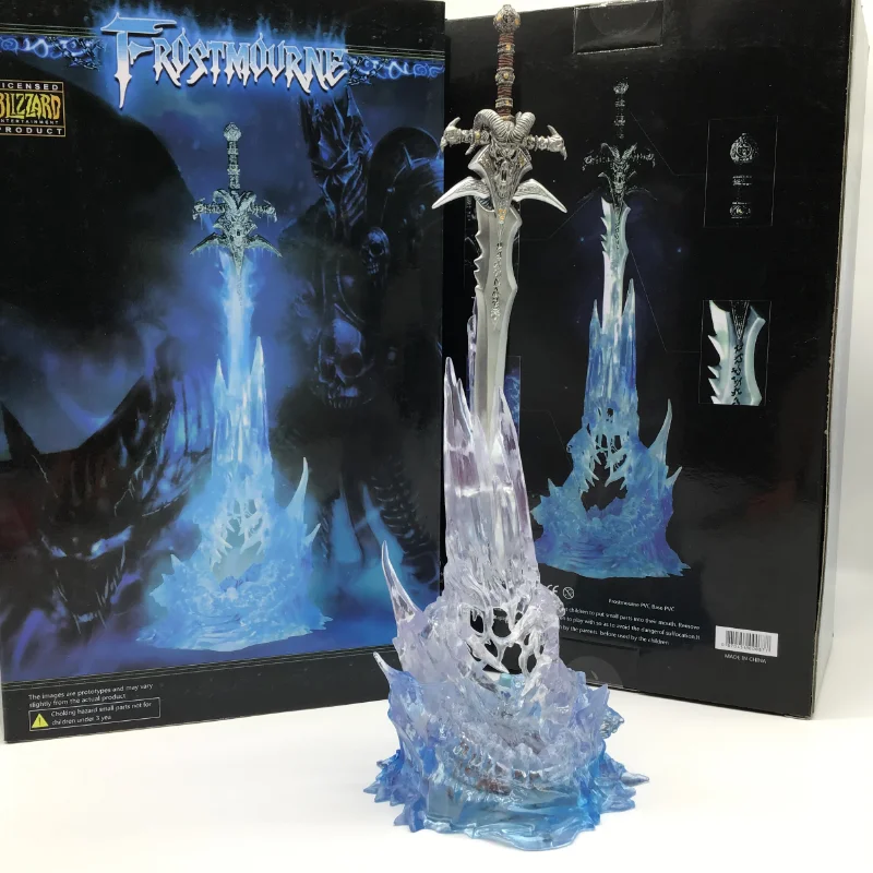 World of Warcraft 25cm Anime Game Action Figure Weapon Frostmourne Katana Sword with LED Lighting Starz PVC Toys Kids Gifts
World of Warcraft 25cm Anime Game Action Figure Weapon Frostmourne Katana Sword with LED Lighting Starz PVC Toys Kids Gifts