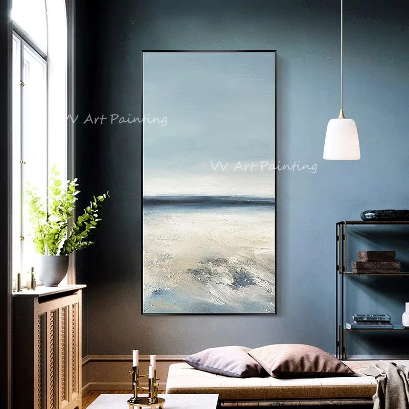 Simple Pure Landscape Ocean Seaside 100% Handmade Modern Abstract Oil Paintings Large Wall Art Picture For Home Decoration Gift
Simple Pure Landscape Ocean Seaside 100% Handmade Modern Abstract Oil Paintings Large Wall Art Picture For Home Decoration Gift
