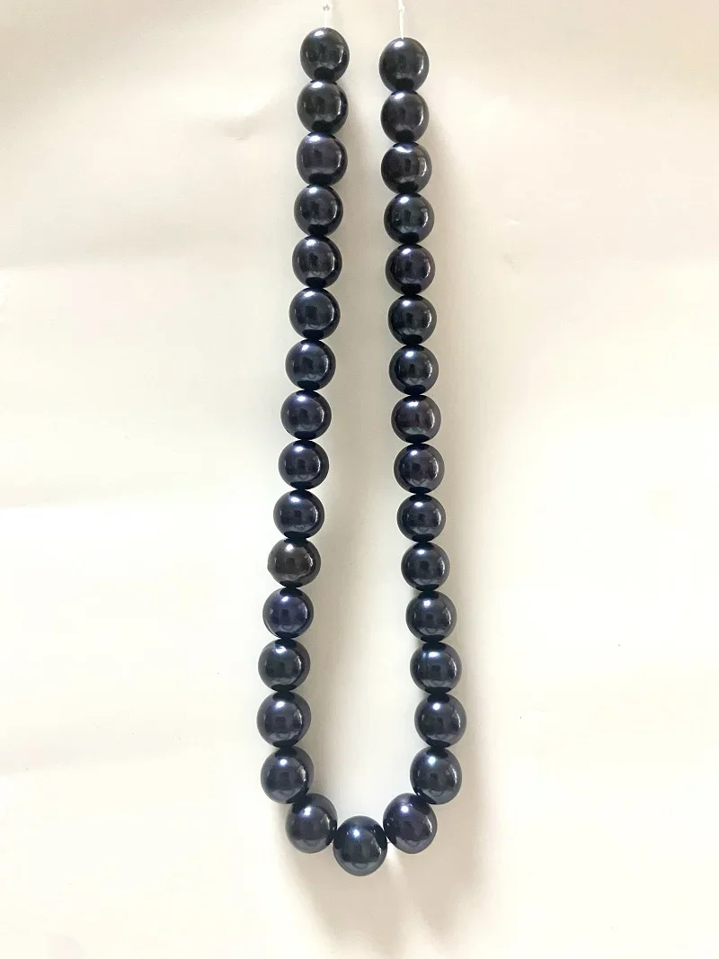 New Women's Necklace Natural Sea Genuine 12-15mm Black Blue Near Round Pearl Necklace Fine Party Jewelry Sterling Silver 925
New Women's Necklace Natural Sea Genuine 12-15mm Black Blue Near Round Pearl Necklace Fine Party Jewelry Sterling Silver 925