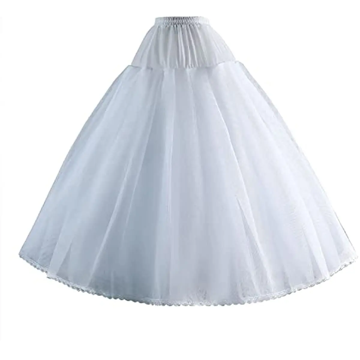 

Aprildress Women's Hoopless Petticoat Crinoline Underskirt Slip with 8 Layers Tulle for Wedding Dresses